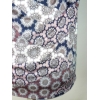 Bluzka lejący dekolt - kolorowa mozaika z perłowym połyskiem
